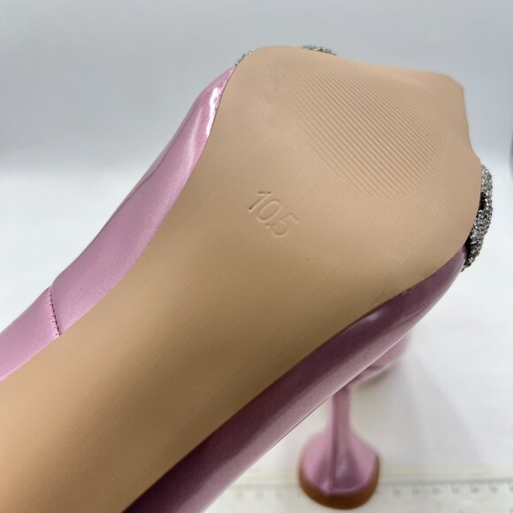 YDN Fuchsia Pointed Toe Slip on Pumps Special High Heel Shoes Party Prom Shoe - Picture 6 of 8